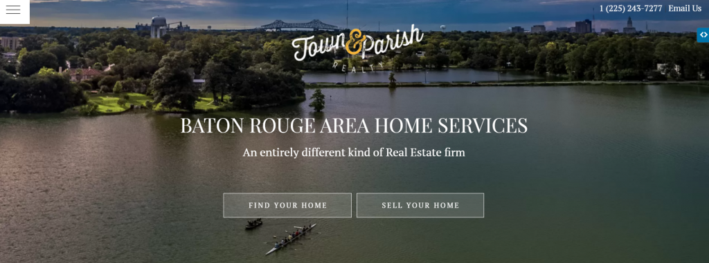 Town and Parish Realty blog website with links to buyer and seller guides for Greater Baton Rouge.