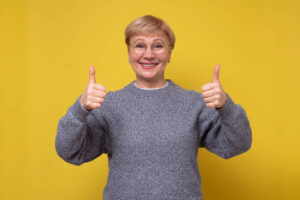 woman happy with mortgage approval & clear to close