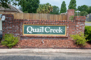 Quail Creek Subdivision Entrance