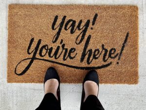 welcome mat welcoming buyers. sellers trying to sell in a slowing market