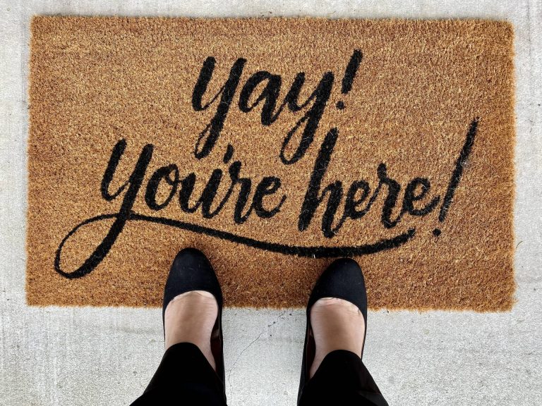 welcome mat welcoming buyers. sellers trying to sell in a slowing market